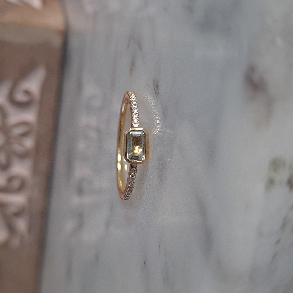 Bony Levy 18K gold prasiolite ring - Picture 6 of 16